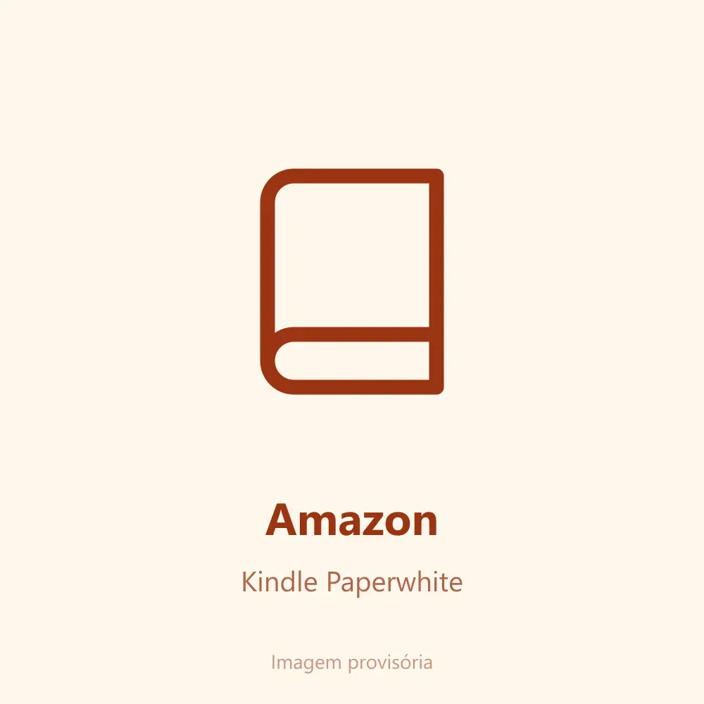 Kindle Paperwhite com um livro aberto na tela